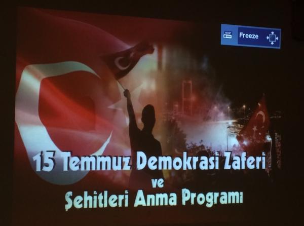 15 Temmuz Demokrasi Zaferi ve Şehitleri Anma Programı